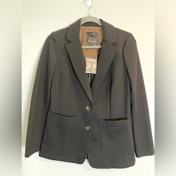 J. Crew Jackets & Blazers - J.CREW Patch Pocket Blazer fabric from Italy Mario Belucci, Black Size 2 NWT